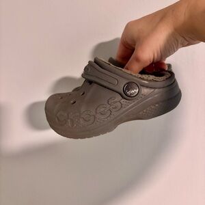 CROCS Kids Gray Slippers